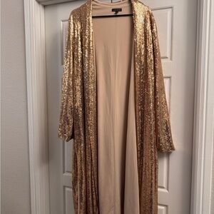 Lane Bryant Gold Sequin Jacket